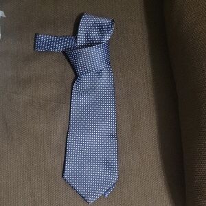 Fratello Hand Made Classic Navy Dotted Men's Suit Tie